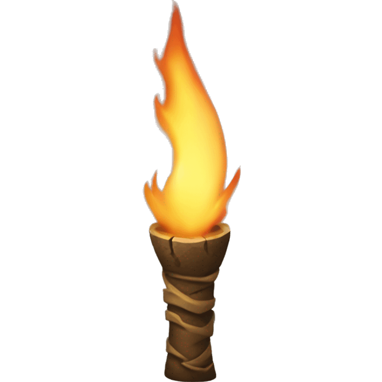 prehistoric fire torch emoji