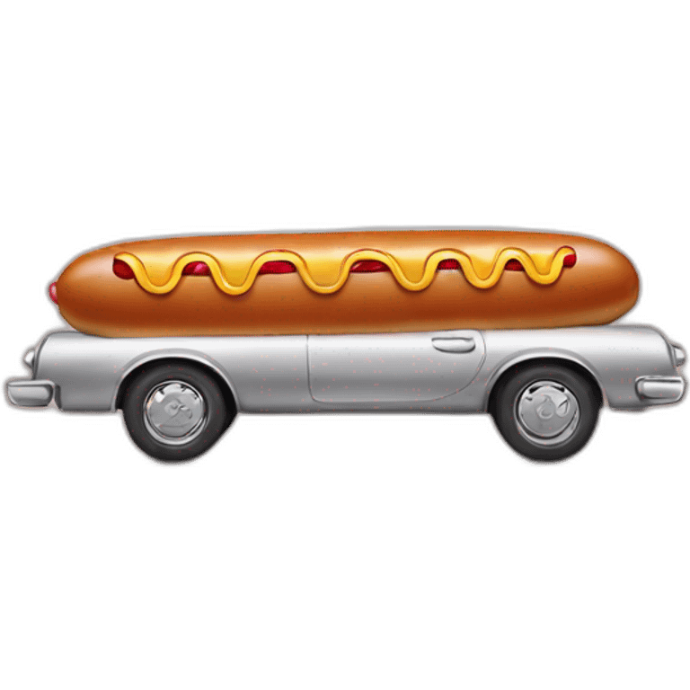 hot dog car emoji