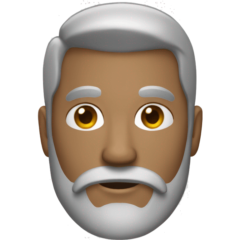 a man with slick back hair and grey beard emoji