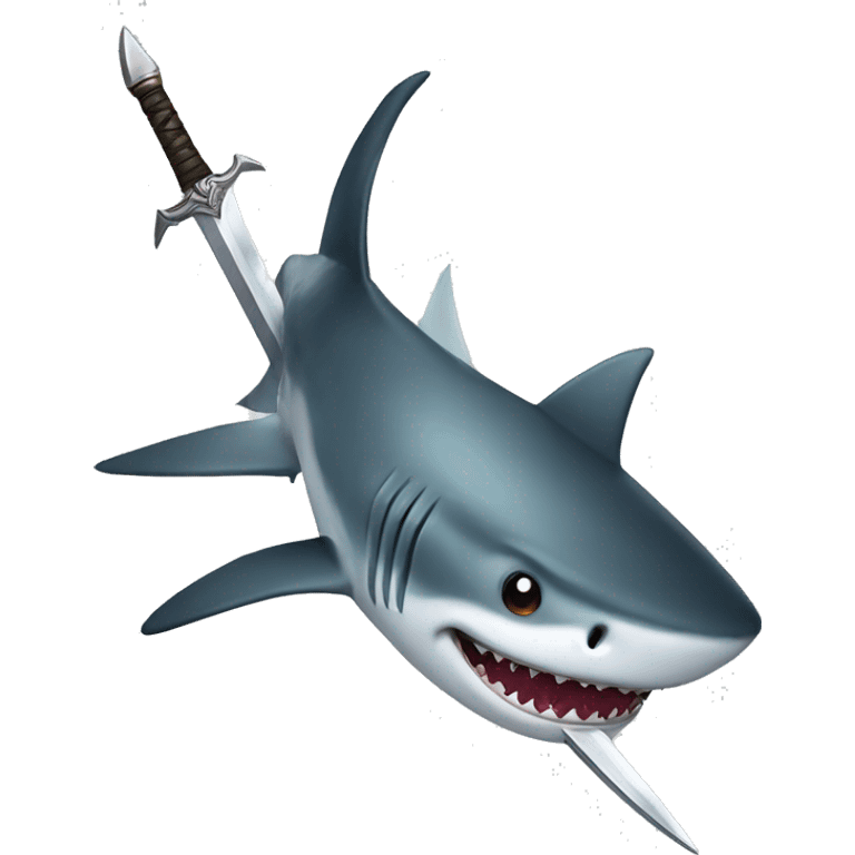 shark with sword emoji