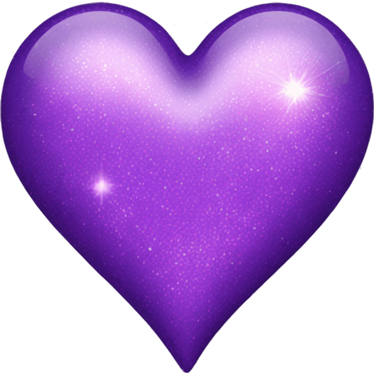 a purple sparkle heart  emoji