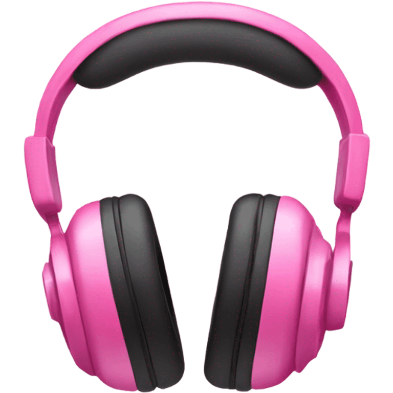 Pink headphones with pink bows  emoji