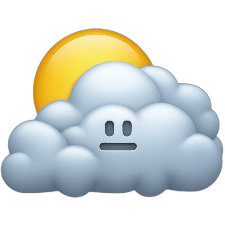 Cloud storage emoji