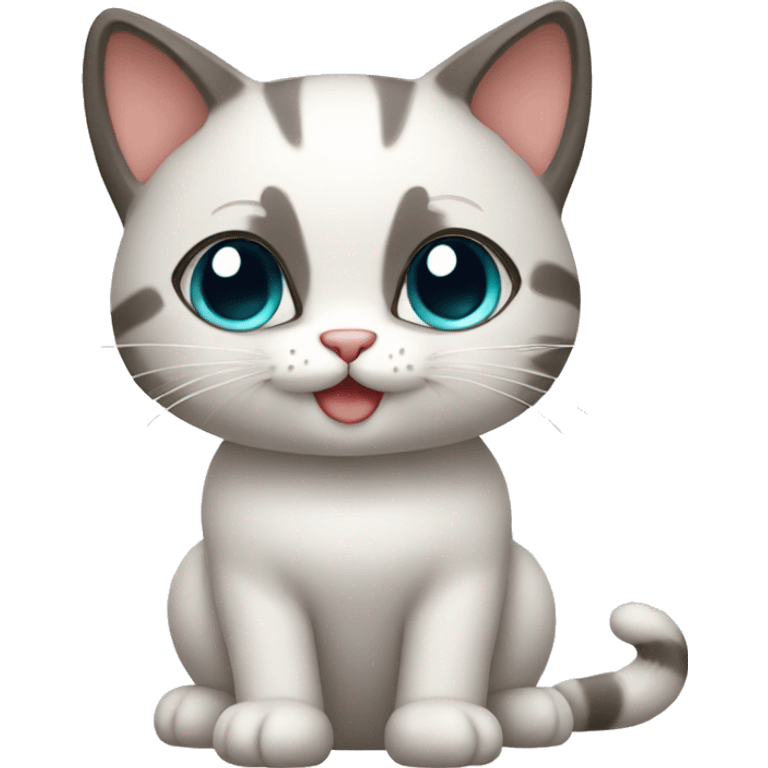 cute cat standing emoji