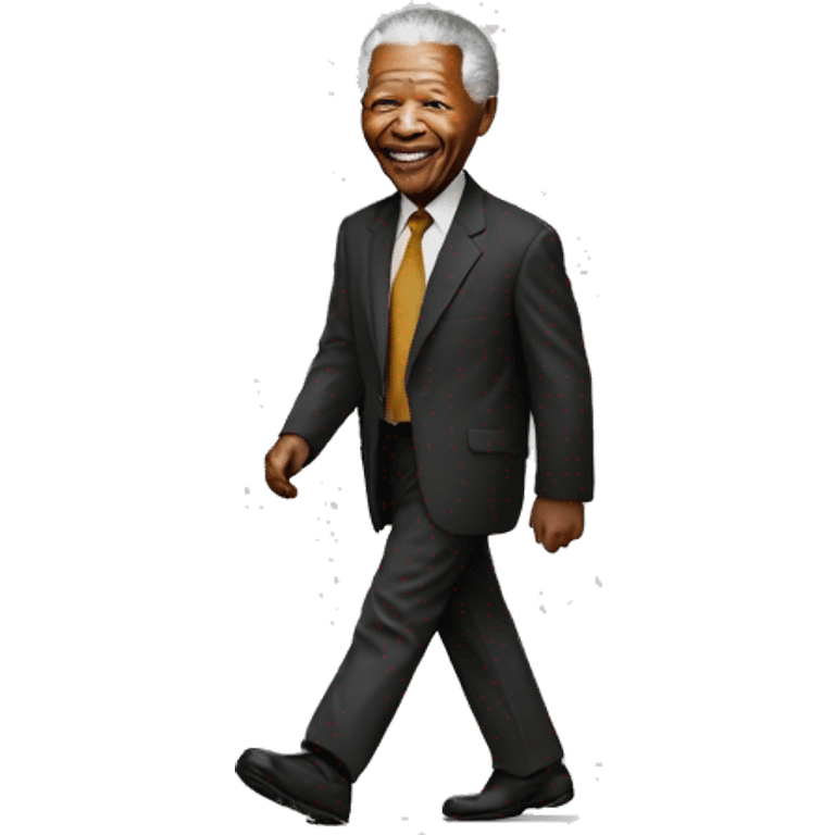 Nelson Mandela walking emoji