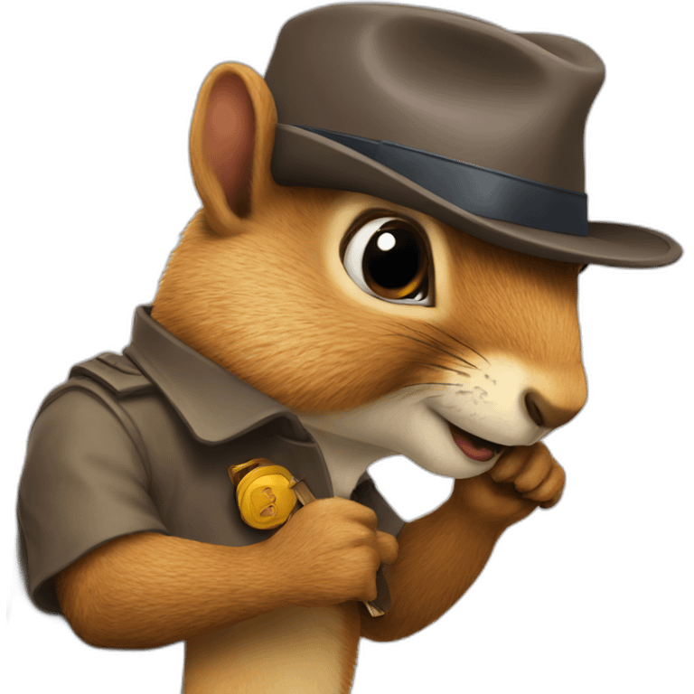 detective squirrel emoji