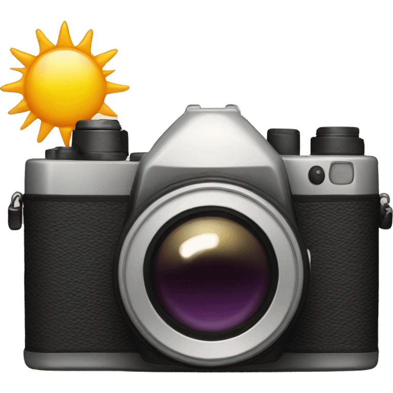 camera with sun emoji