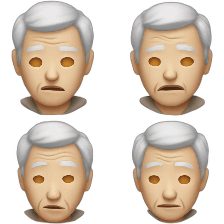 old people had headache emoji