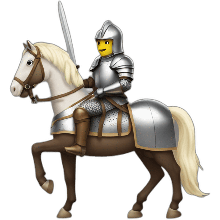 Knight in a horse emoji