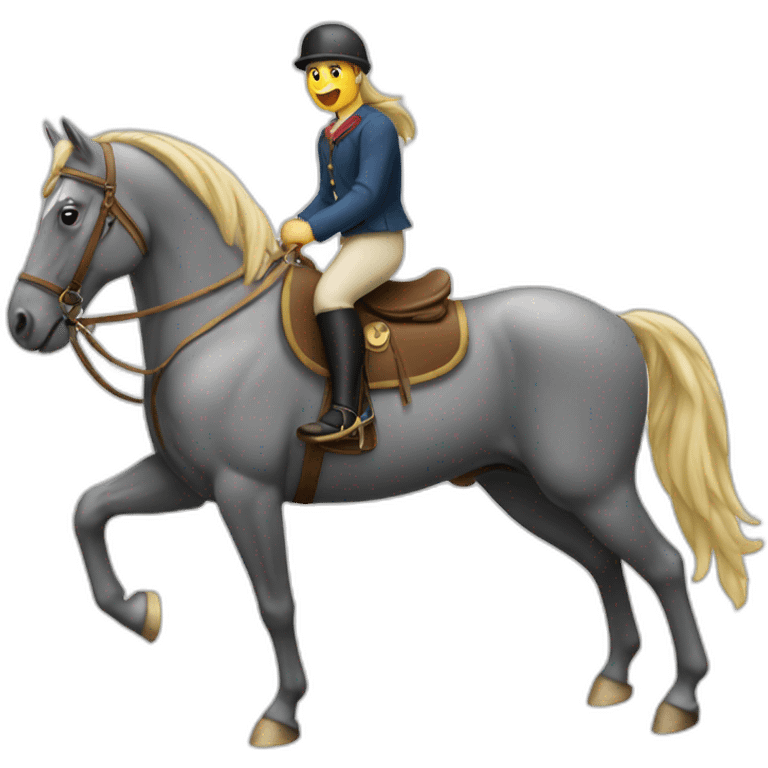 cheval qui saute emoji