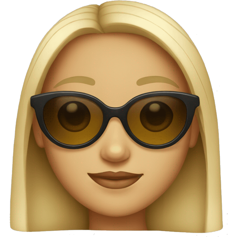 Girl with sunglasses emoji