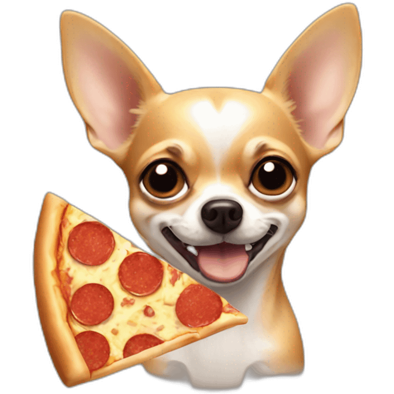 Chihuahua Eating Pizza emoji