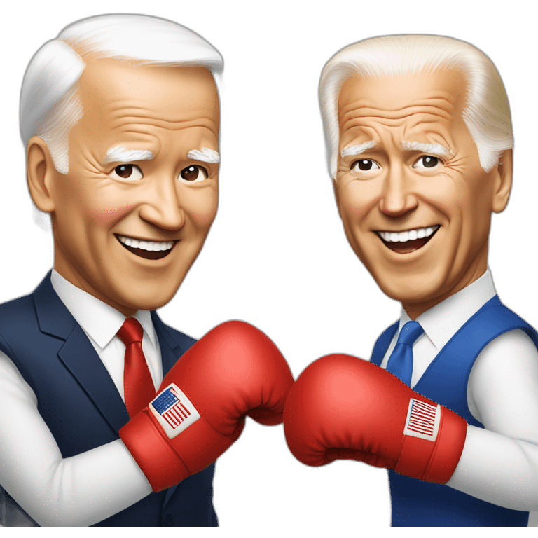 President Xi and Joe Biden boxing emoji