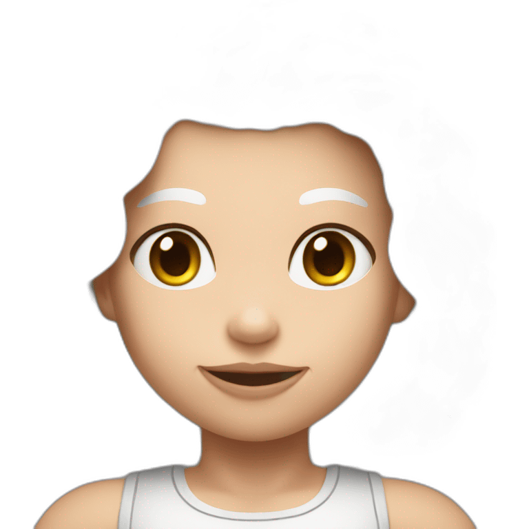 white big muscle girl emoji