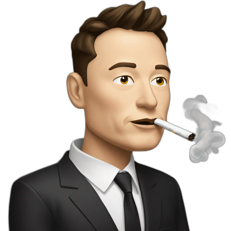 elon musk smoking emoji