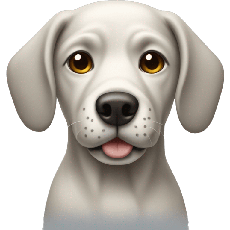 dog that is cream and grey emoji