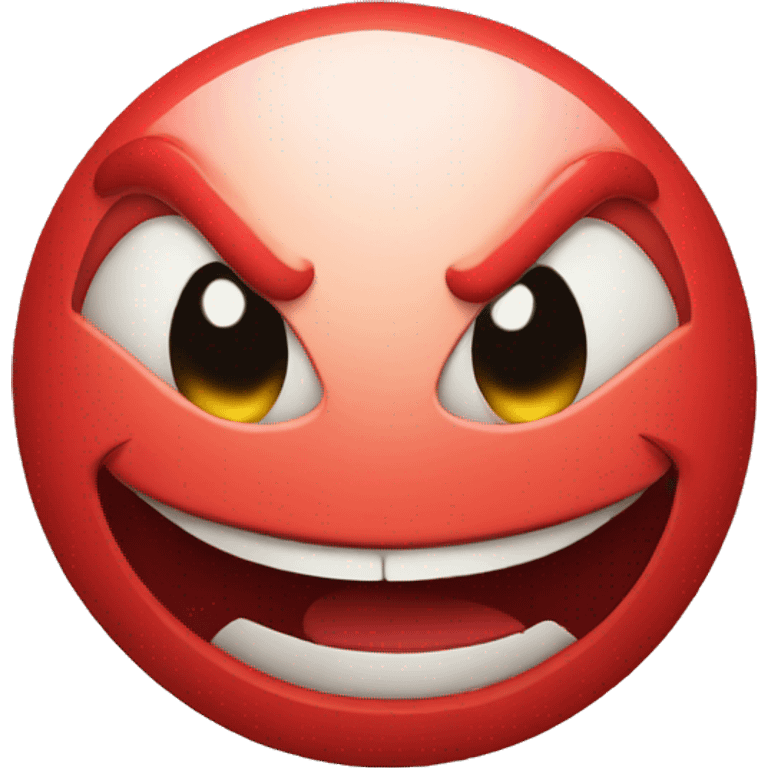 Red evil smile emoji