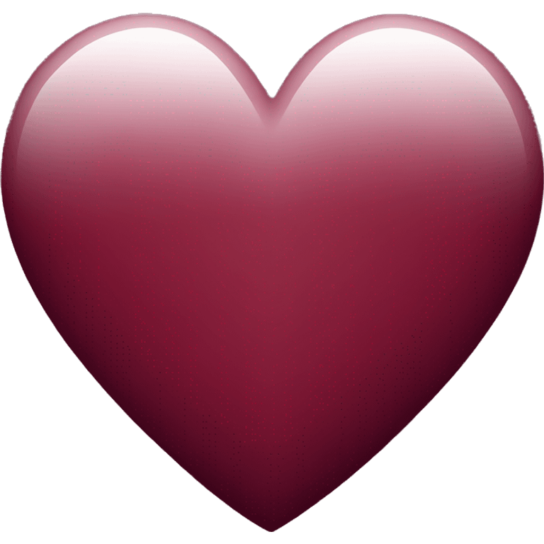 Burgundy heart emoji