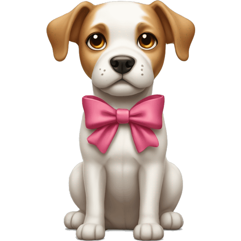 Dog with bow emoji