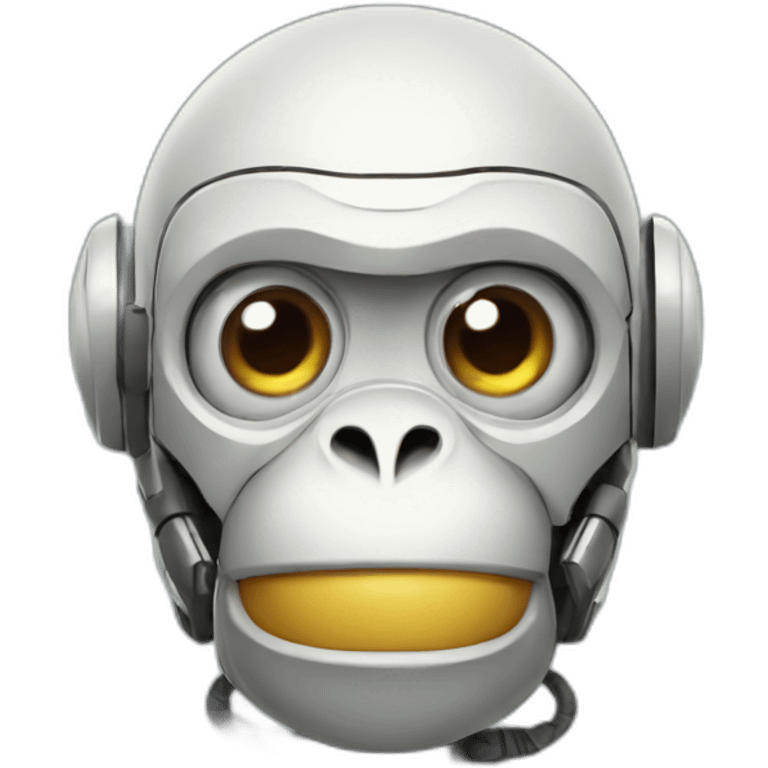 monkey robot emoji