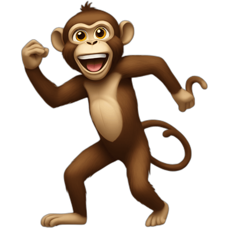 crazy dancing Monkey  emoji