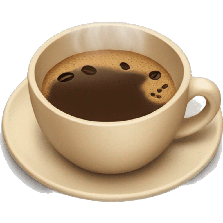 Beige cup of coffee emoji