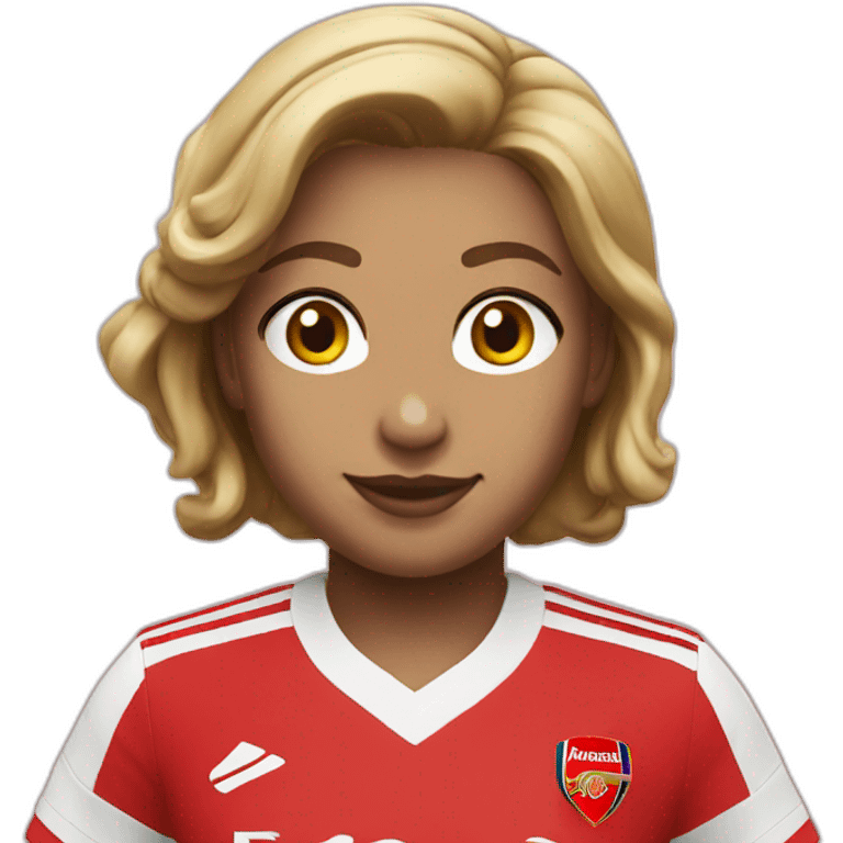 Arsenal women home kit emoji