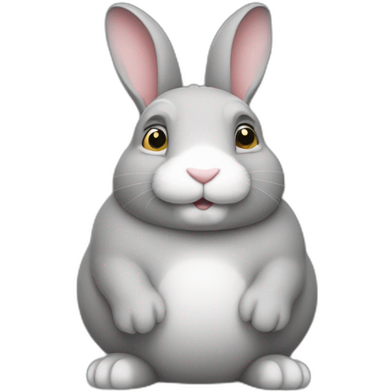 gray-fat-rabbit emoji