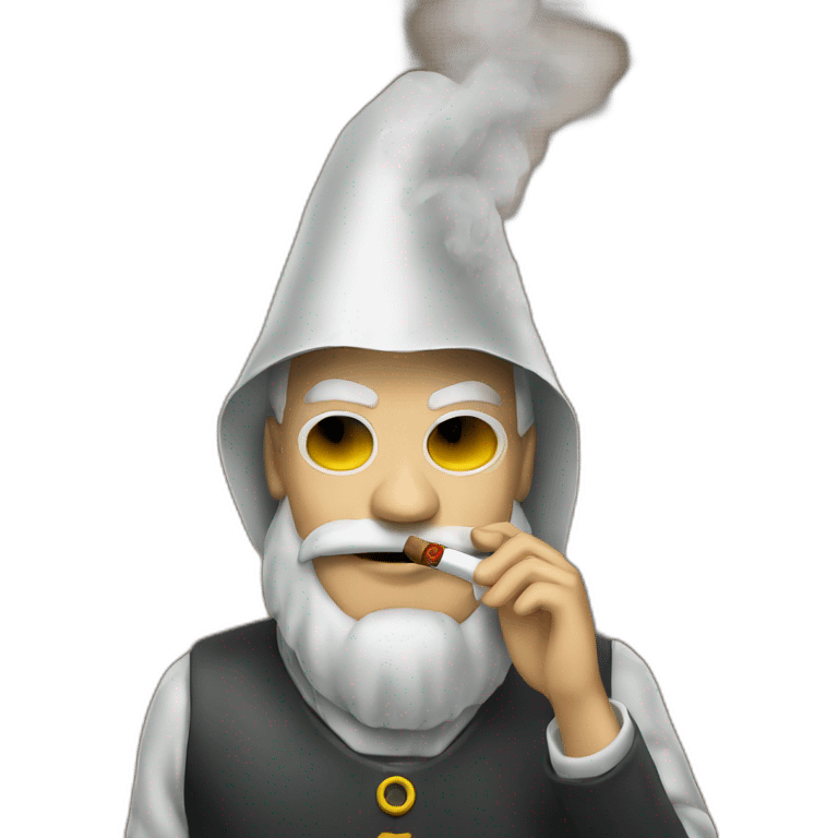 Pape qui fume un cigare emoji