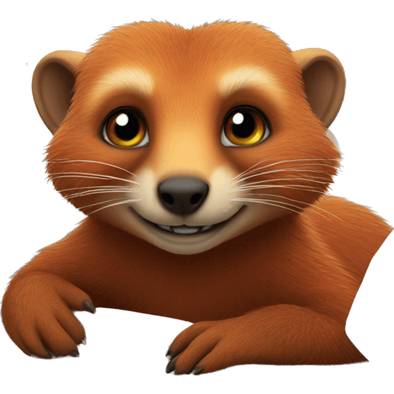 red mongoose in bed emoji