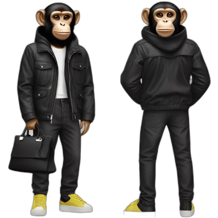 monkey with balenciaga emoji