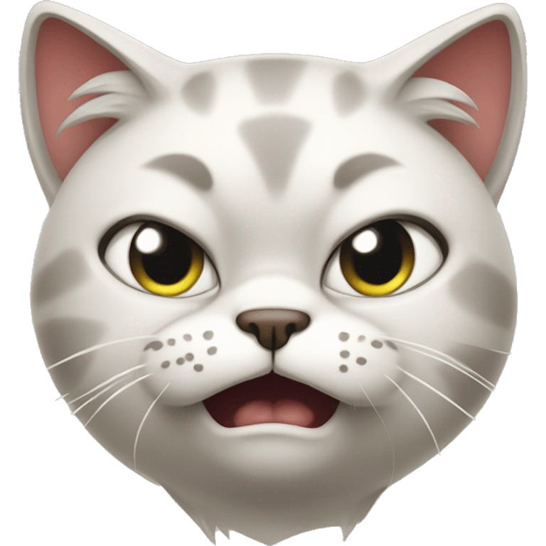 angry cute cat emoji