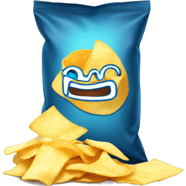 plain bag of chips emoji