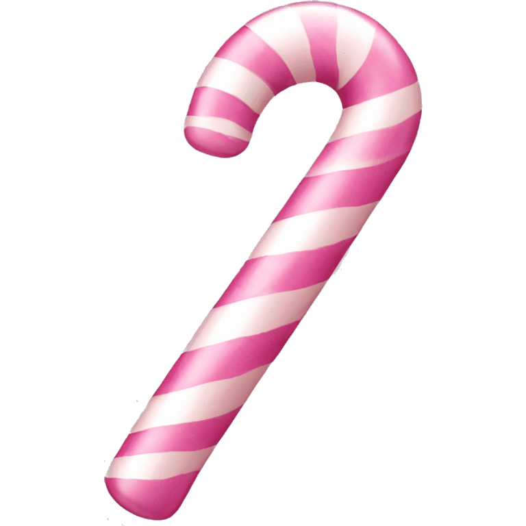 Pastel pink candy cane emoji