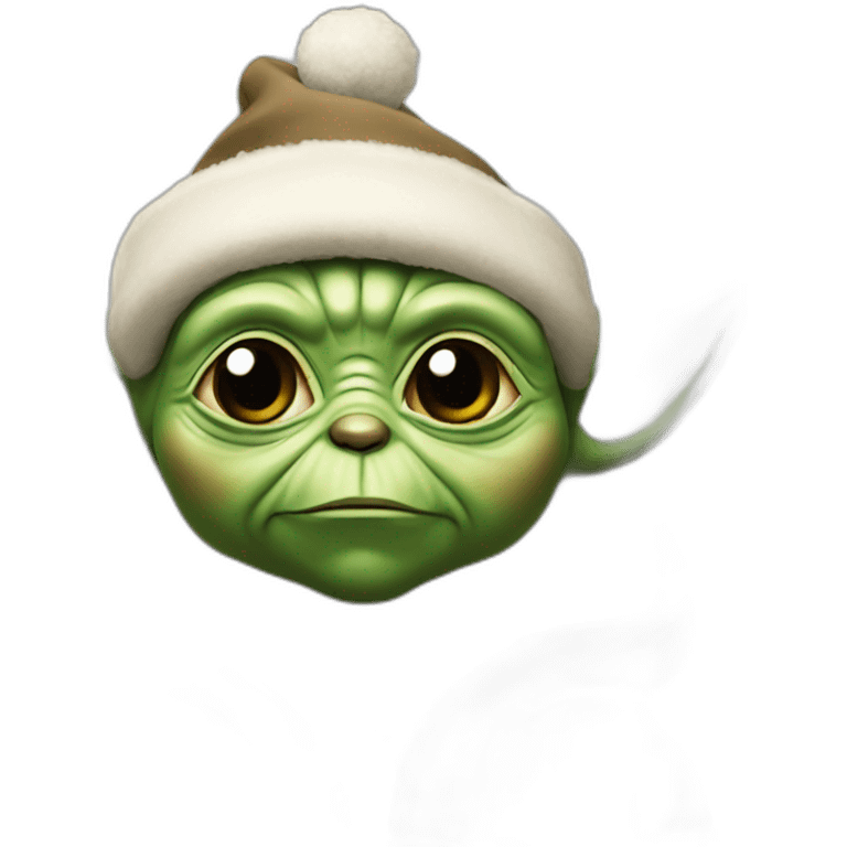 Christmas yoda emoji