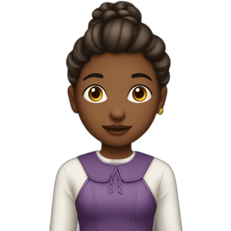 Jeune fille métisse  emoji