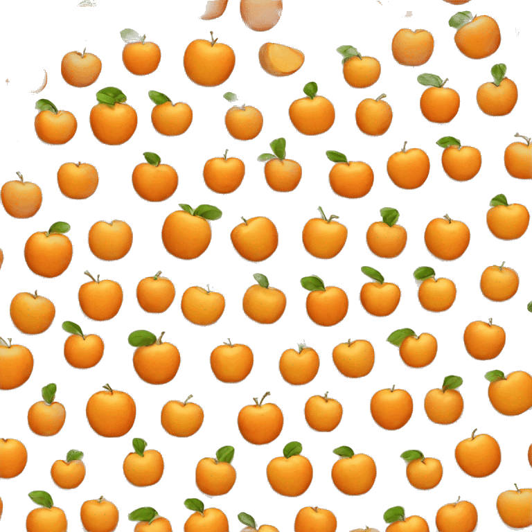 Apple shaped orange emoji