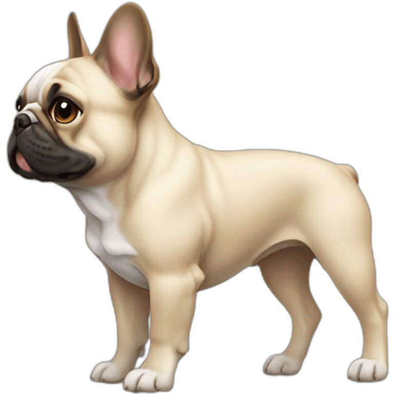 dog French Bulldog in profile emoji