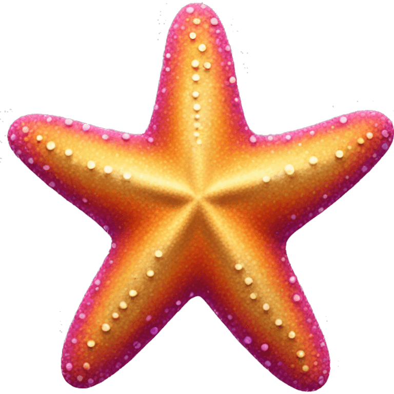 Colourful starfish emoji