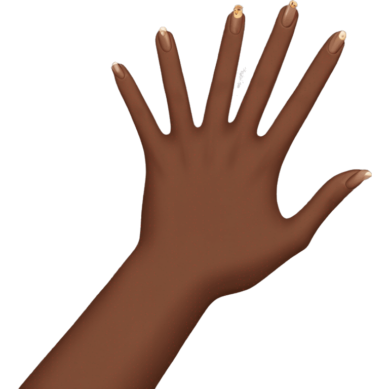 brown Manicure emoji