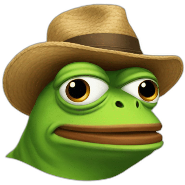 pepe in a hat emoji