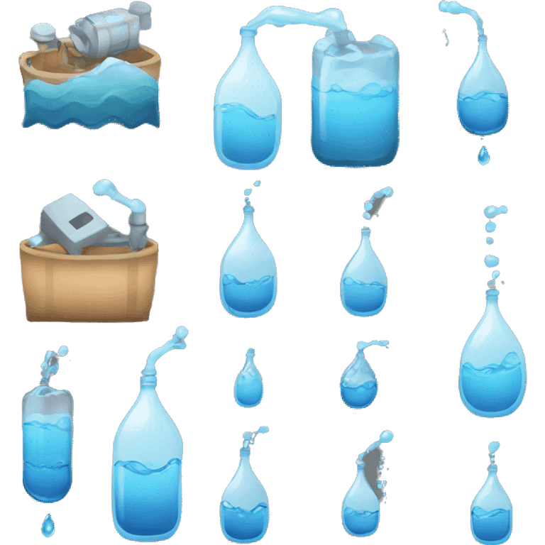 Export water icon emoji