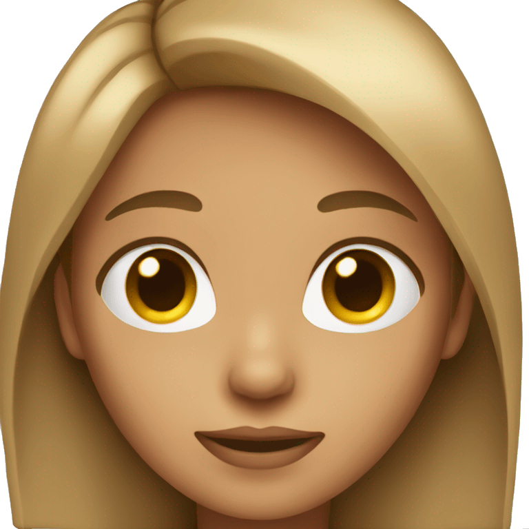 girl with short lite brown hear emoji