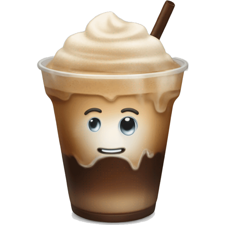 Ice coffee with ice  emoji