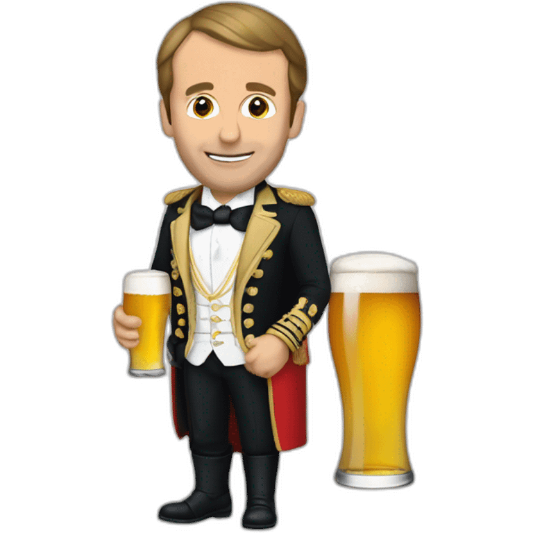 Macron bière emoji