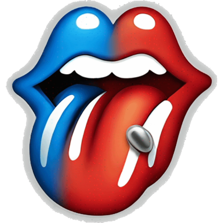 Rolling Stones logo emoji