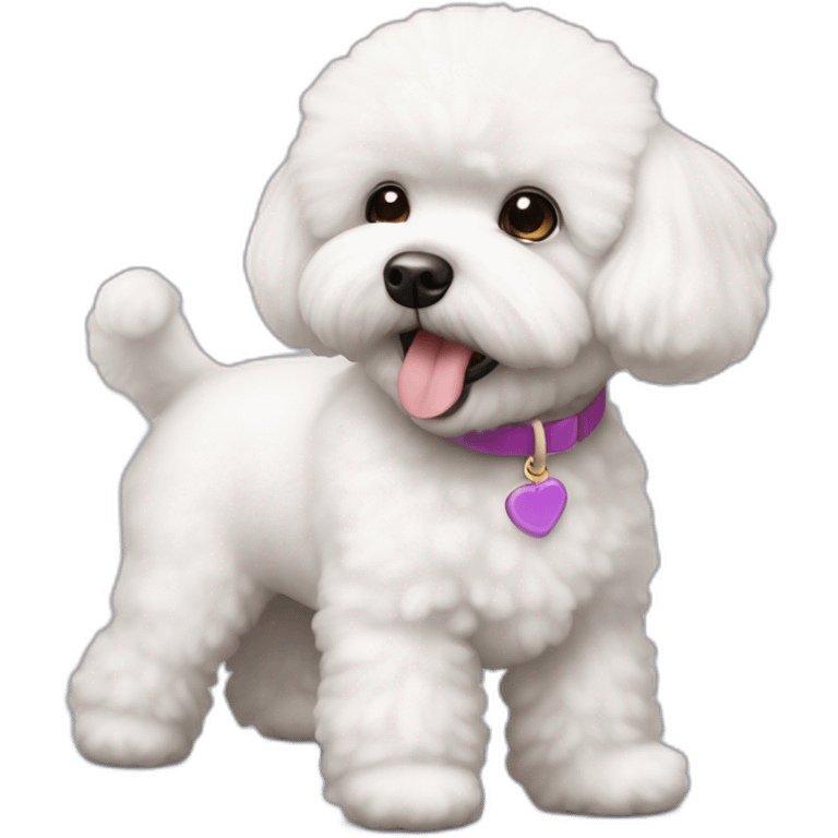 white bichon frise who is 1 year old emoji