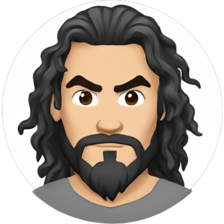 jason momoa cartoon wearing tee emoji