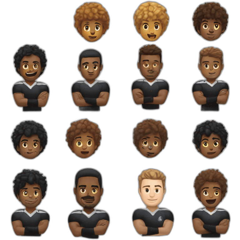 Équipe rugby alls blacks emoji