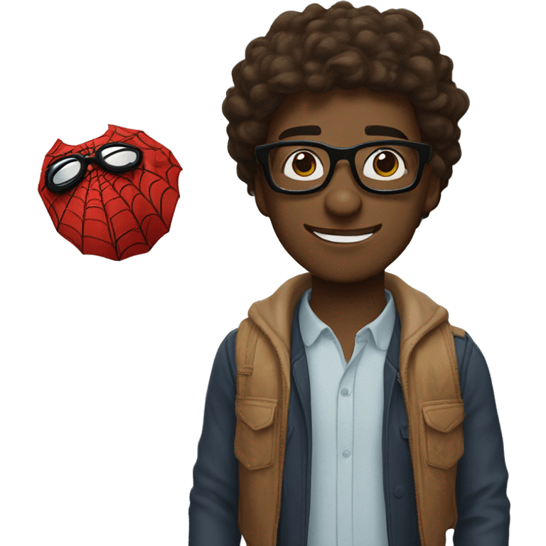 Spider-Man with glasses emoji